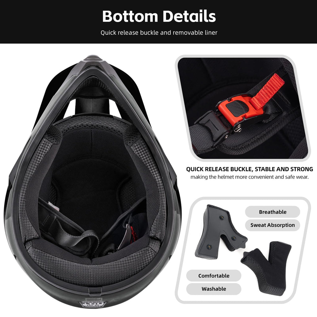 Youth Dirt Bike Helmet E822