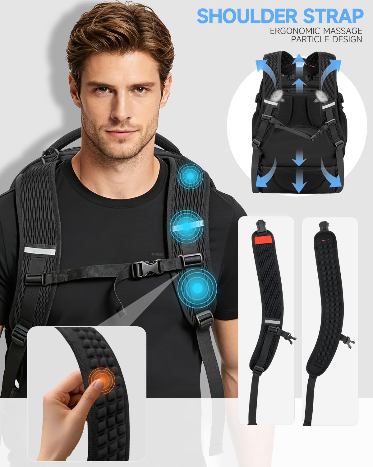 2-in-1 Detachable Backpack with Wheels N36873