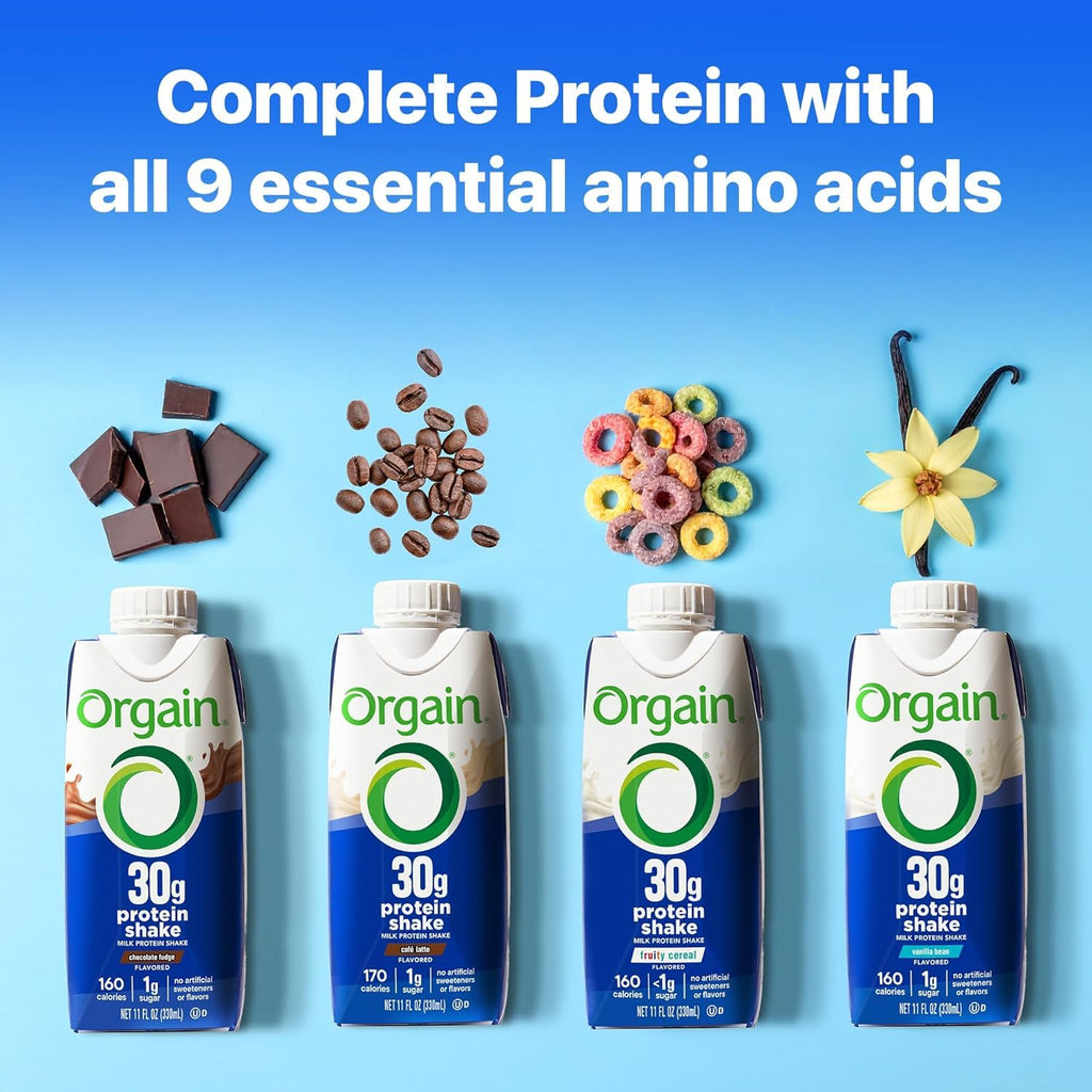 30g High Protein Shake Chocolate Fudge & Vanilla Bean 11 Fl Oz 2 Pack of 12 J38092