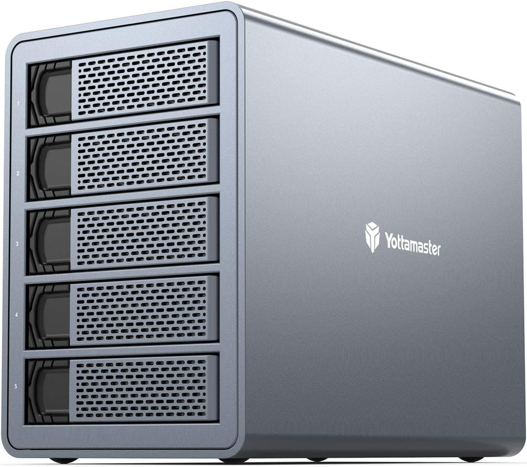 5 Bay Aluminum USB3.0 RAID Hard Drive Enclosure T3045