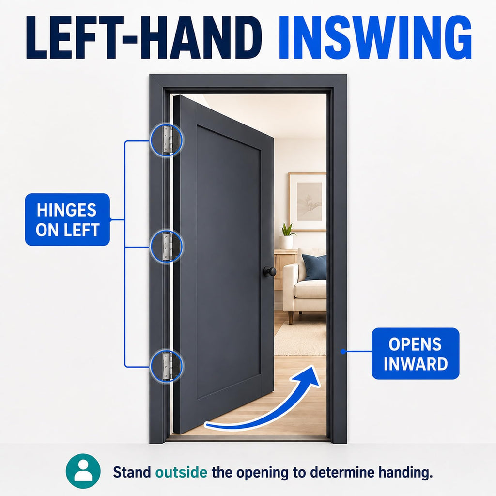 36"x80" Fiberglass Entry Door Frame, 4-9/16 Jamb, Left-Hand Inswing N60998