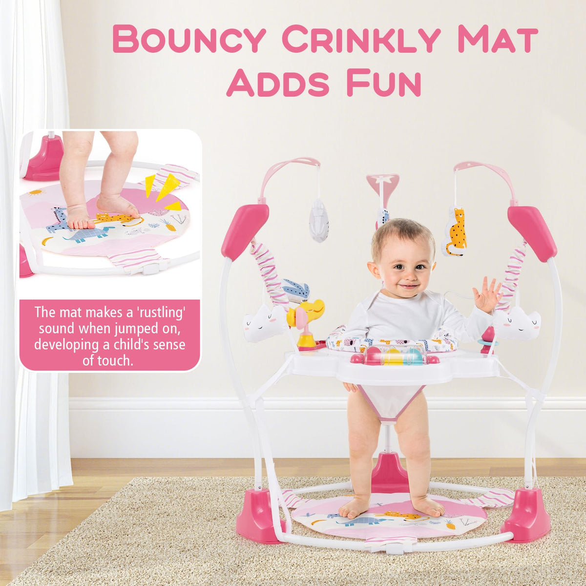 Pink 3 in 1 Baby Jumpers and Bouncers X810152