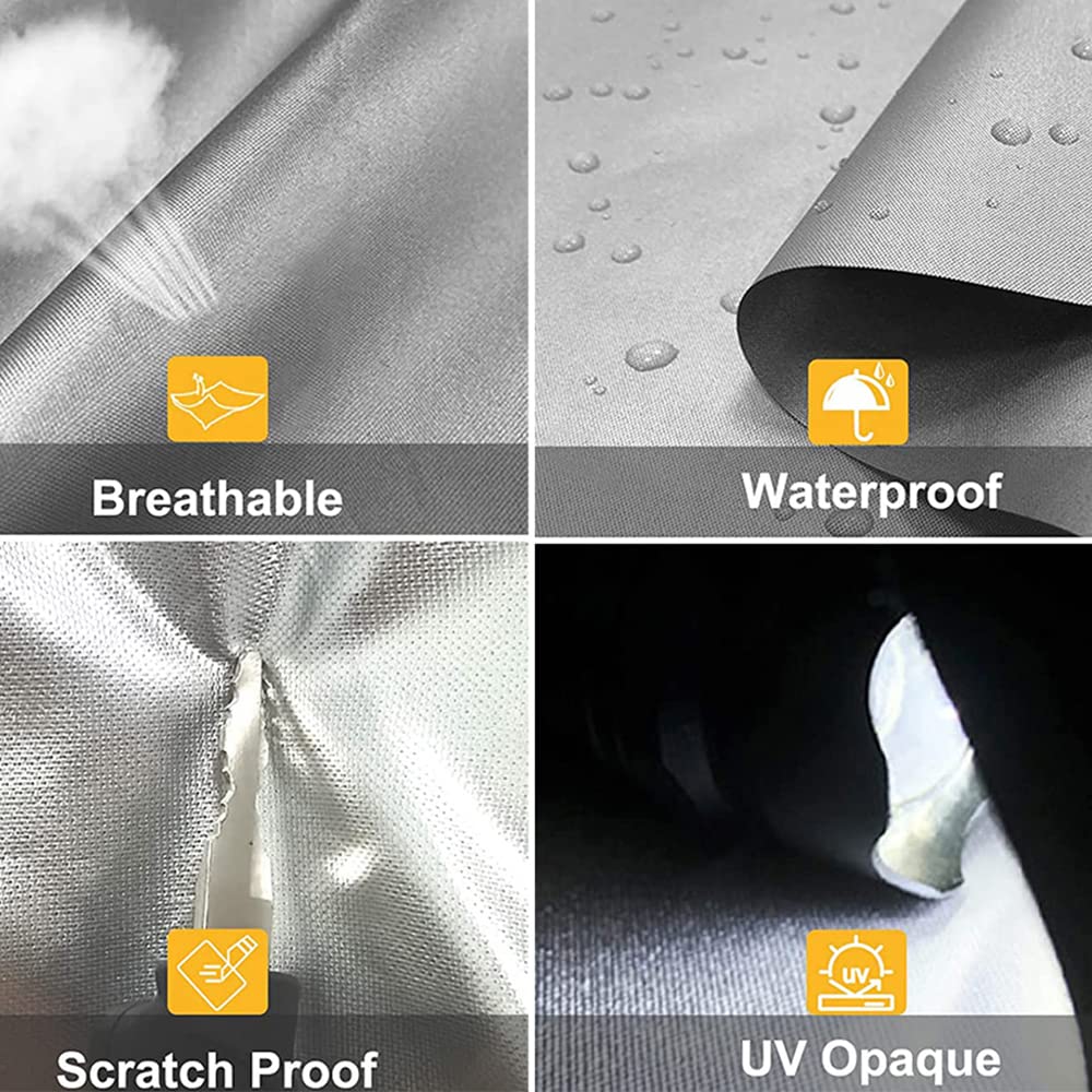 Folding Camper Travel Trailer RV Cover Waterproof 500D Oxford 14'-16' Q906763