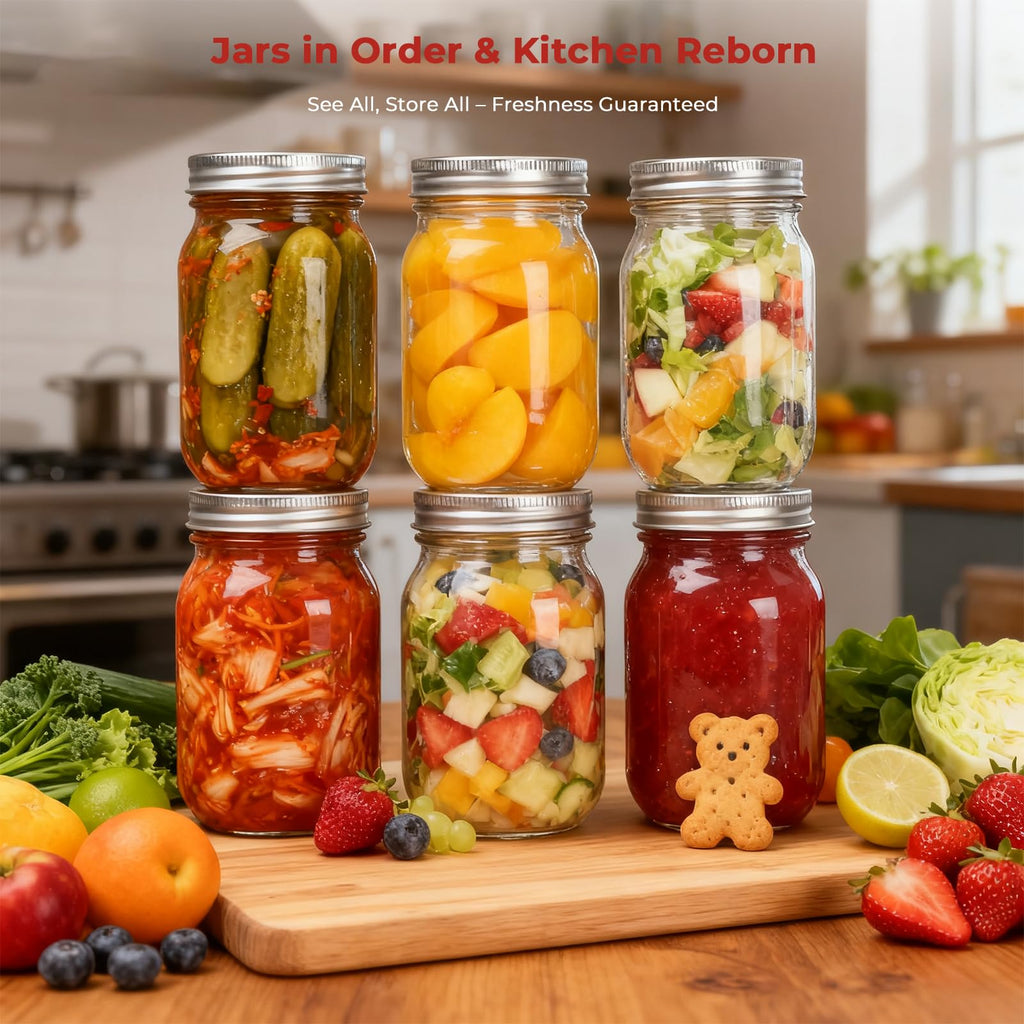 16 oz Glass Mason Jars 15 Pack O67657