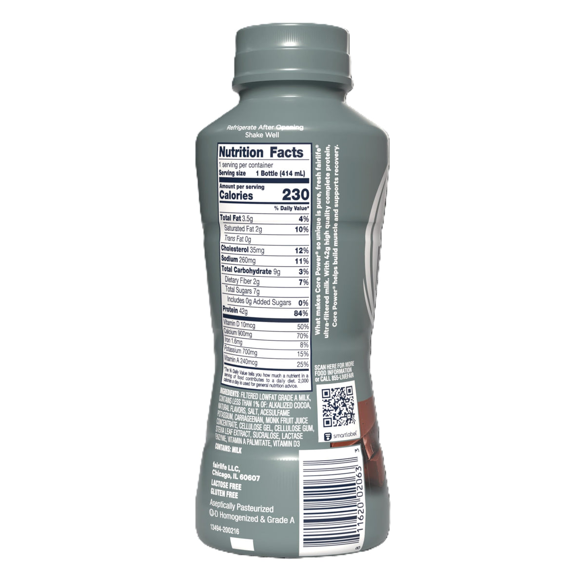 Chocolate High Protein Shake 42g 14oz 12 Pack D49019