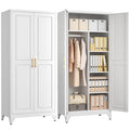 Metal Armoire Wardrobe Closet with 2 Doors M541