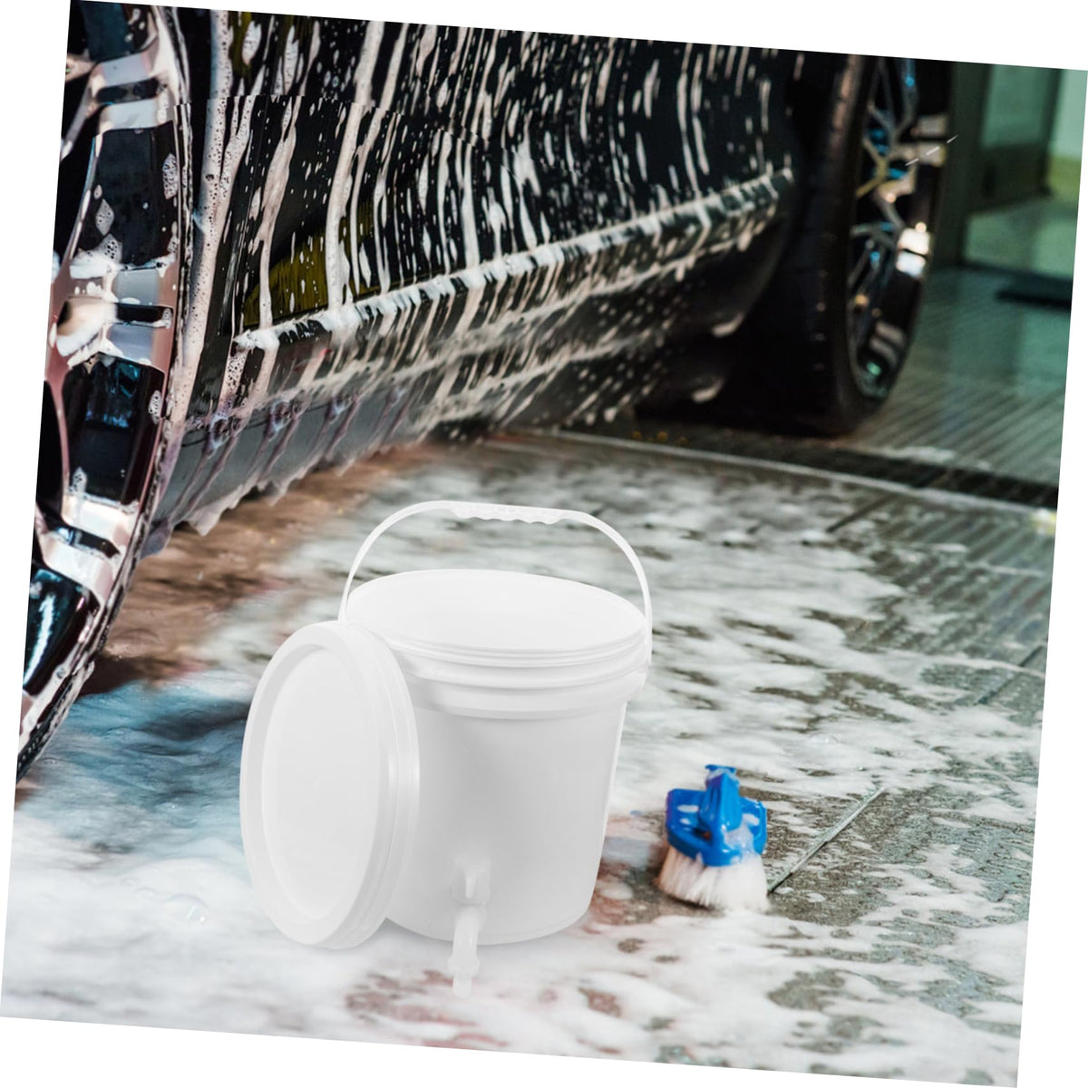 Water Storage Jug with Faucet 10l Plastic Container T349623