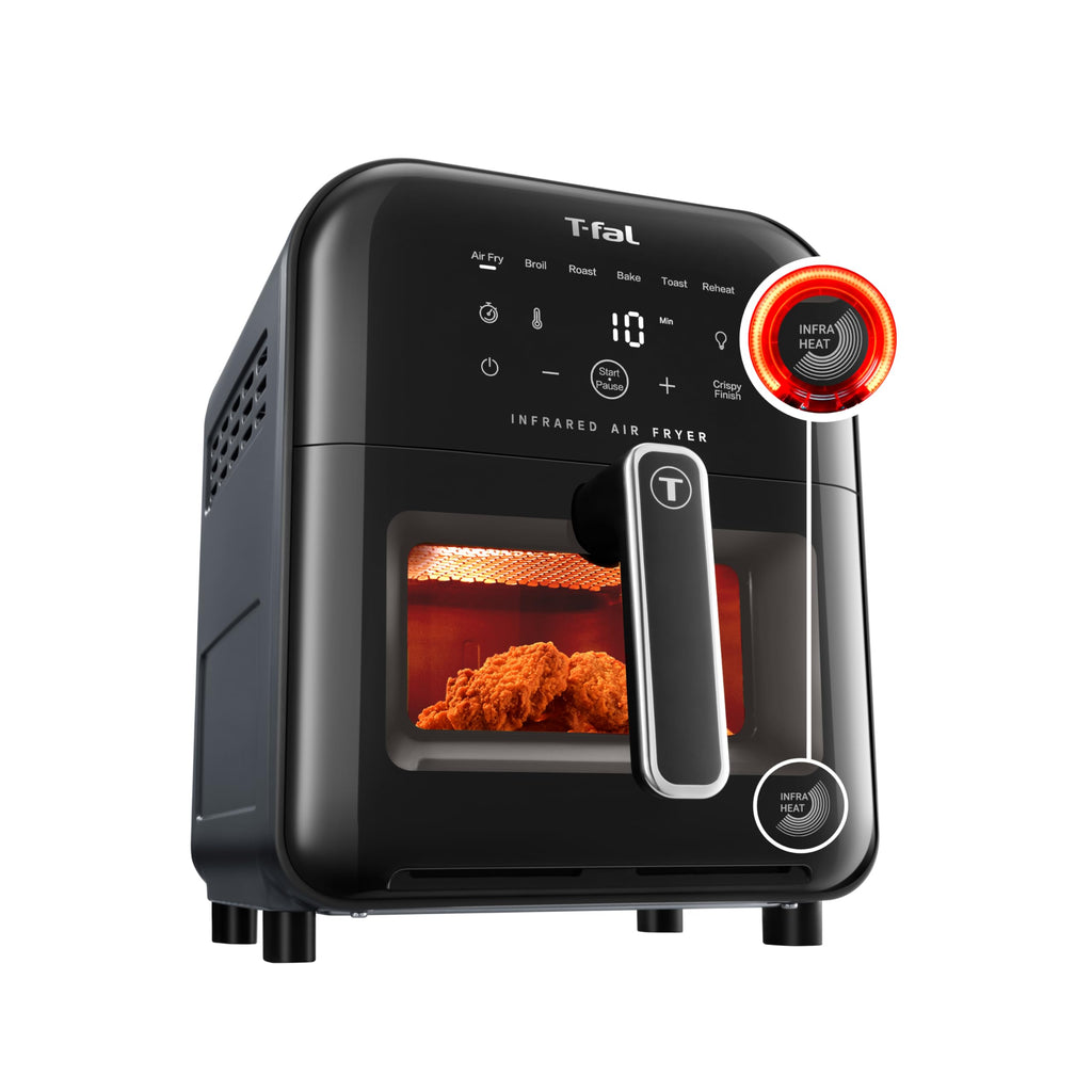 Infrared Air Fryer Toaster Oven Combo, 6 Qt Digital Touch Screen, 1550W, Black Z1498