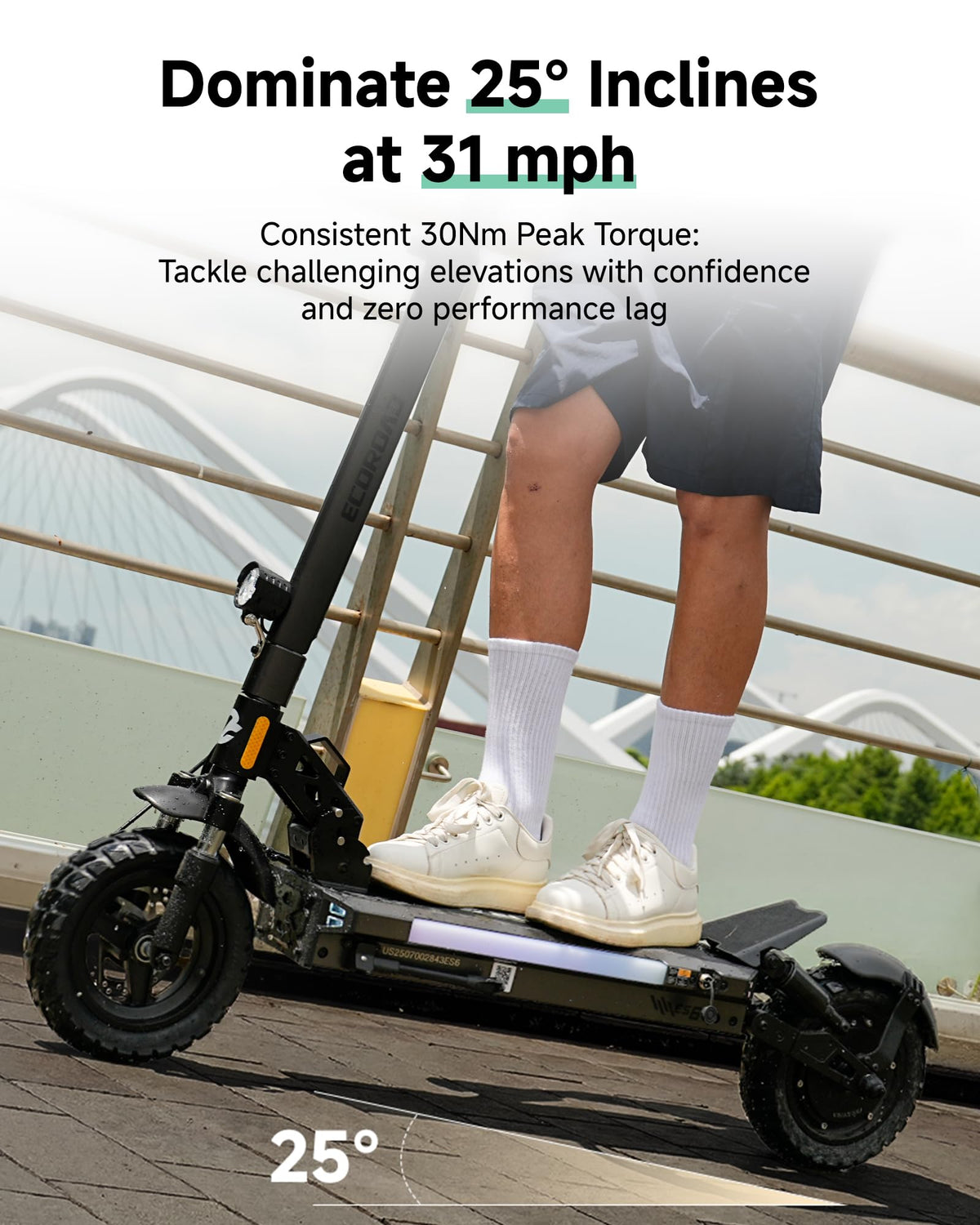 Electric Scooter Adults 1000W Peak Motor Up to 31 MPH V604736