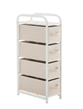 4 Drawer Narrow Fabric Dresser V681