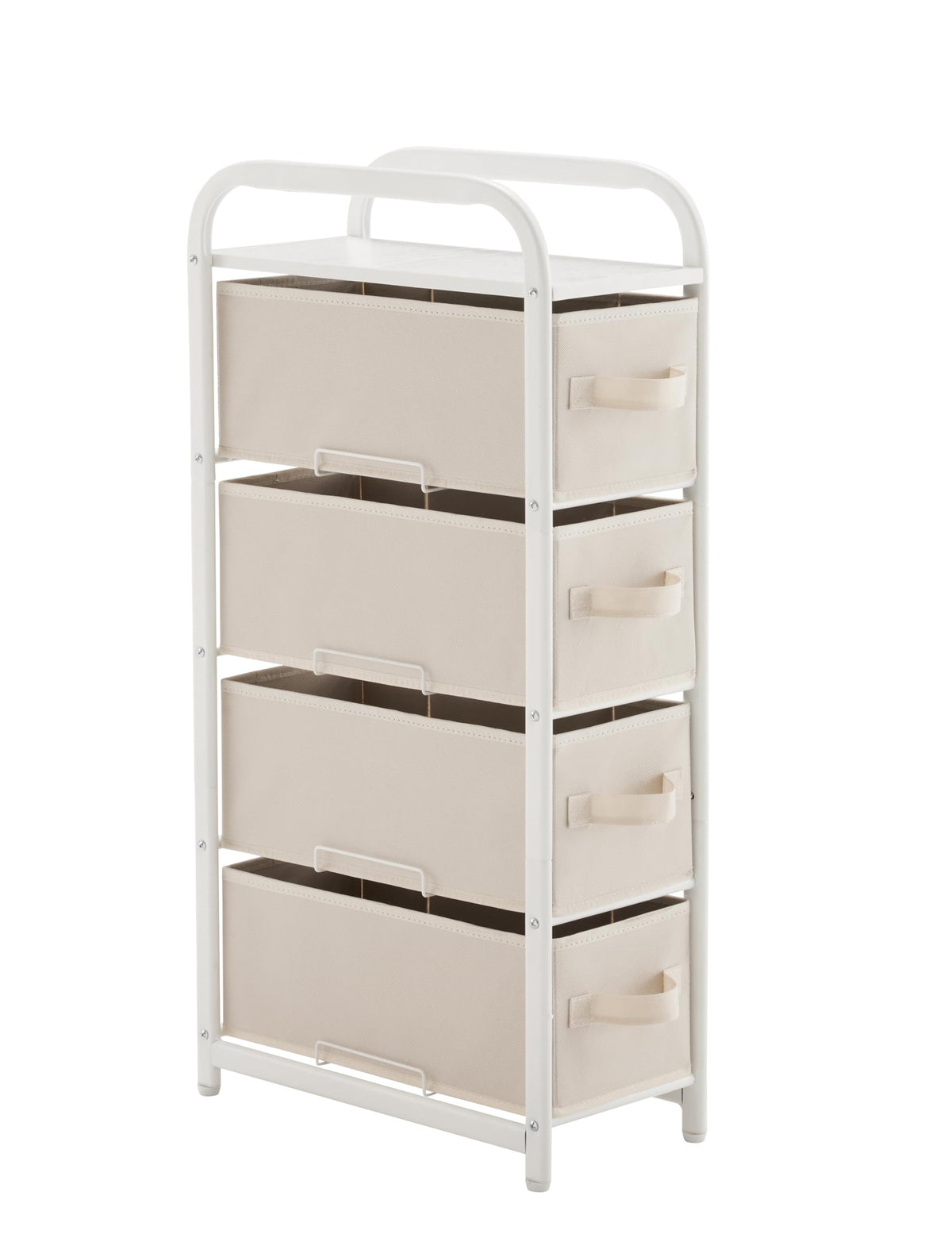 4 Drawer Narrow Fabric Dresser V681