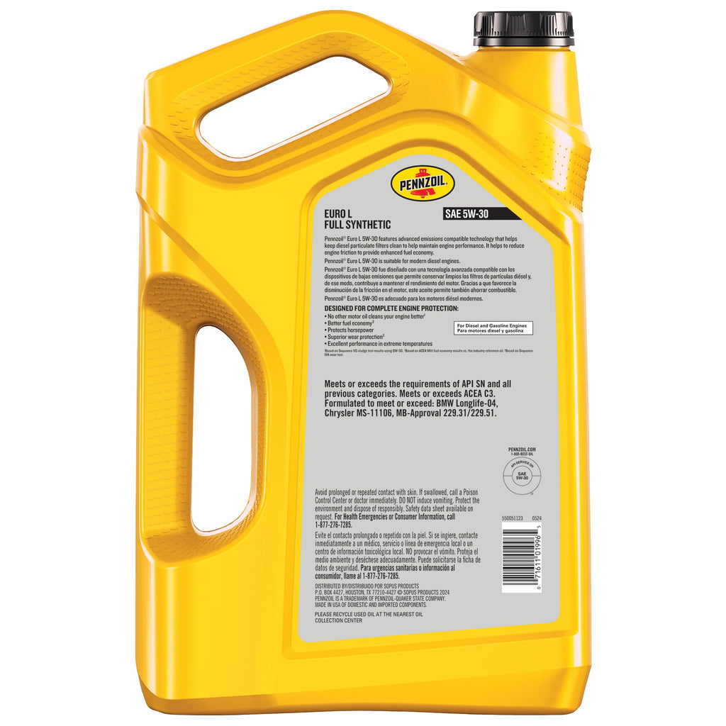 Full Synthetic 5W-30 Motor Oil, 5 Quart Q952