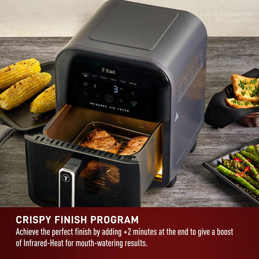 Infrared Air Fryer Toaster Oven Combo, 6 Qt Digital Touch Screen, 1550W, Black Z1498