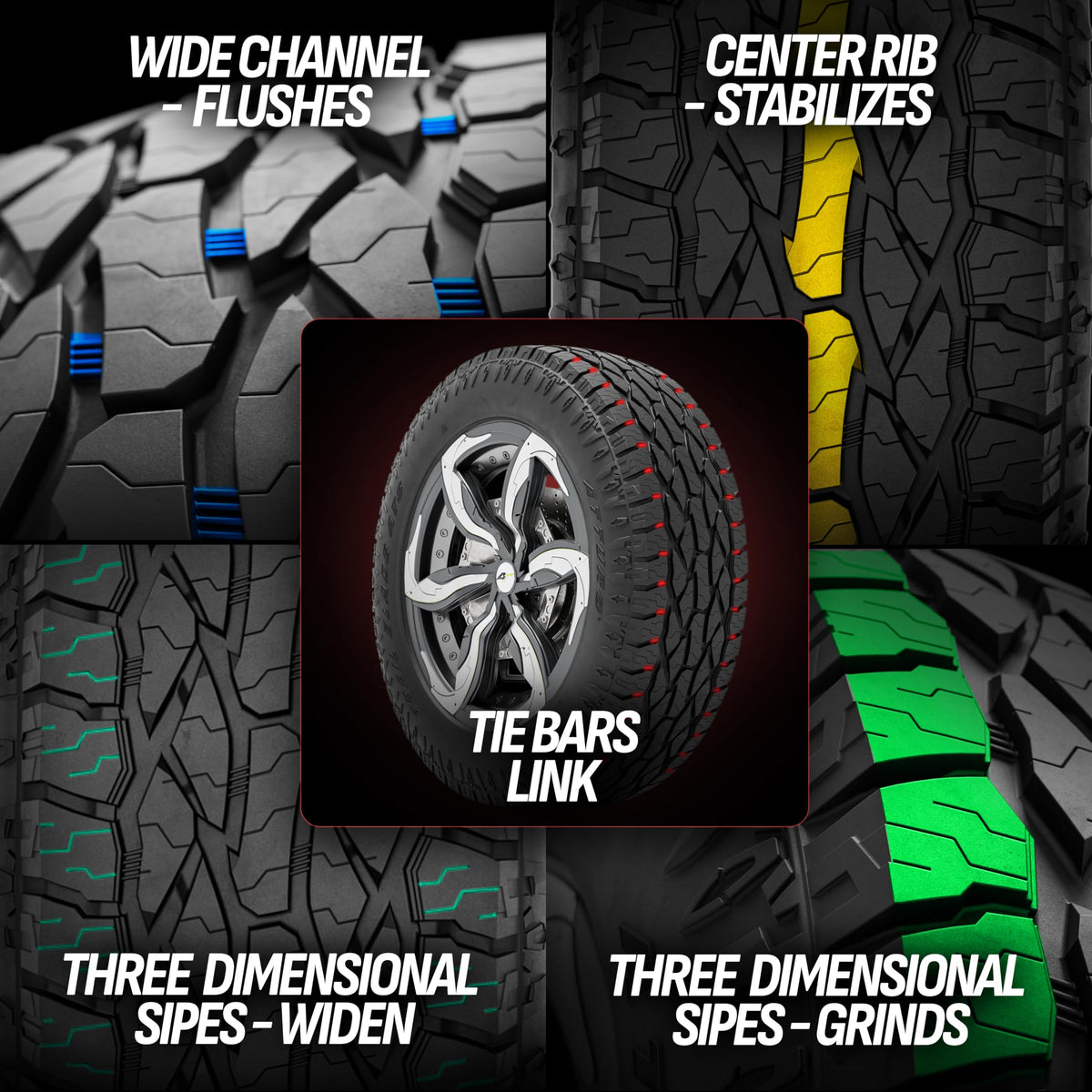 All-Terrain Off-Road Radial Tire 275/60R20 116T XL Q7343