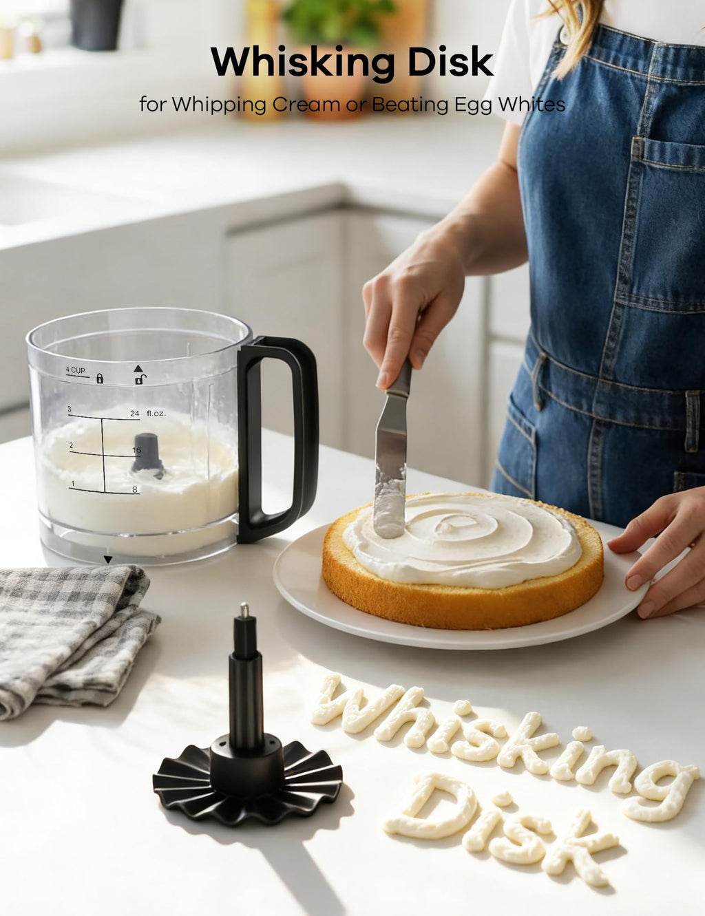 4-in-1 Food Processor with 2x4-Cup Bowls A7206