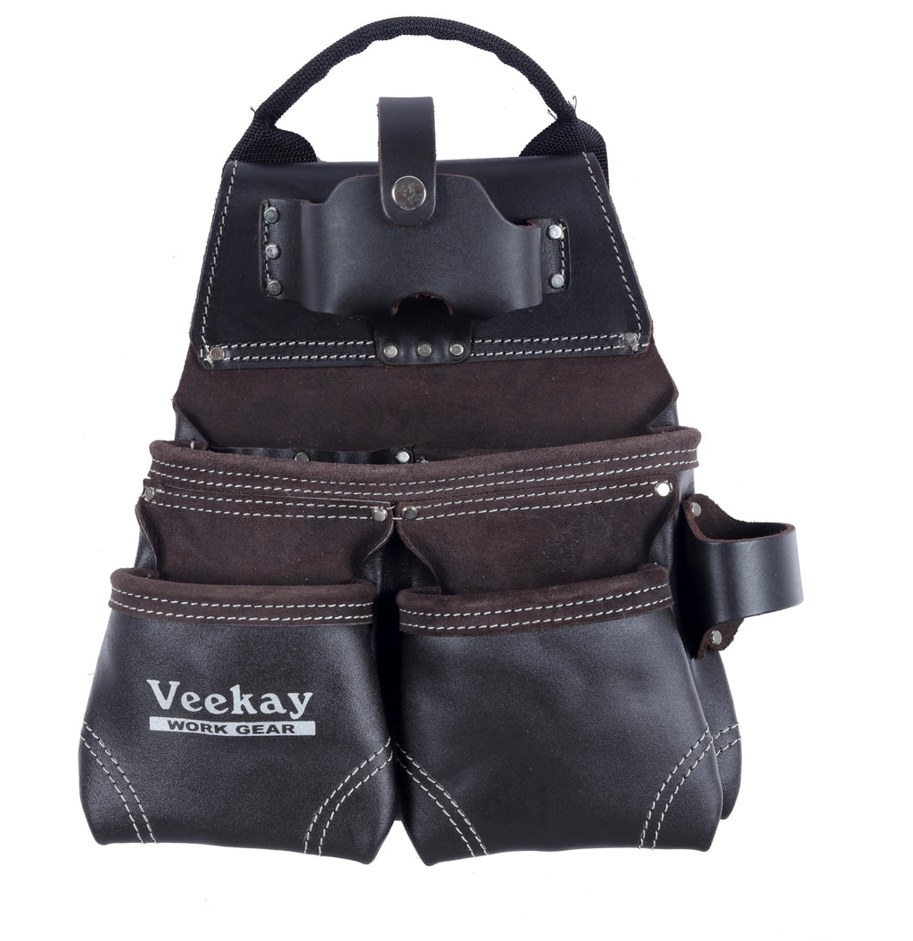 Brown Leather 22-Pocket Tool Belt S231578