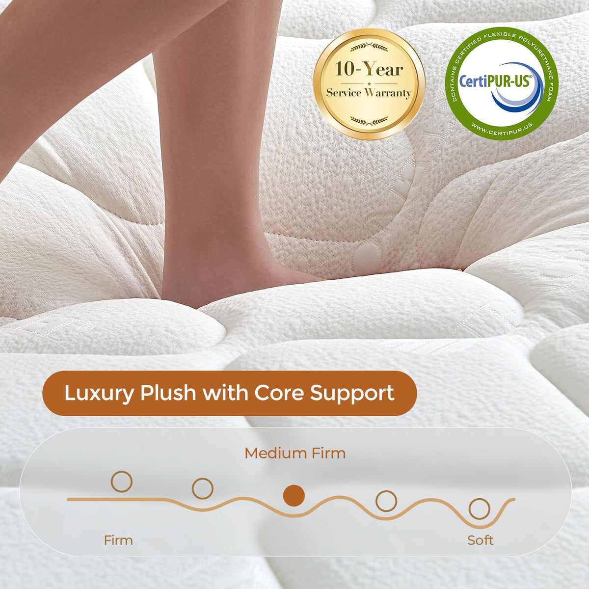 10 inch Full Size Hybrid Mattress in a Box Z6926