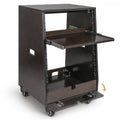 12U Studio Rack with Slide-Out Tray and Casters X815