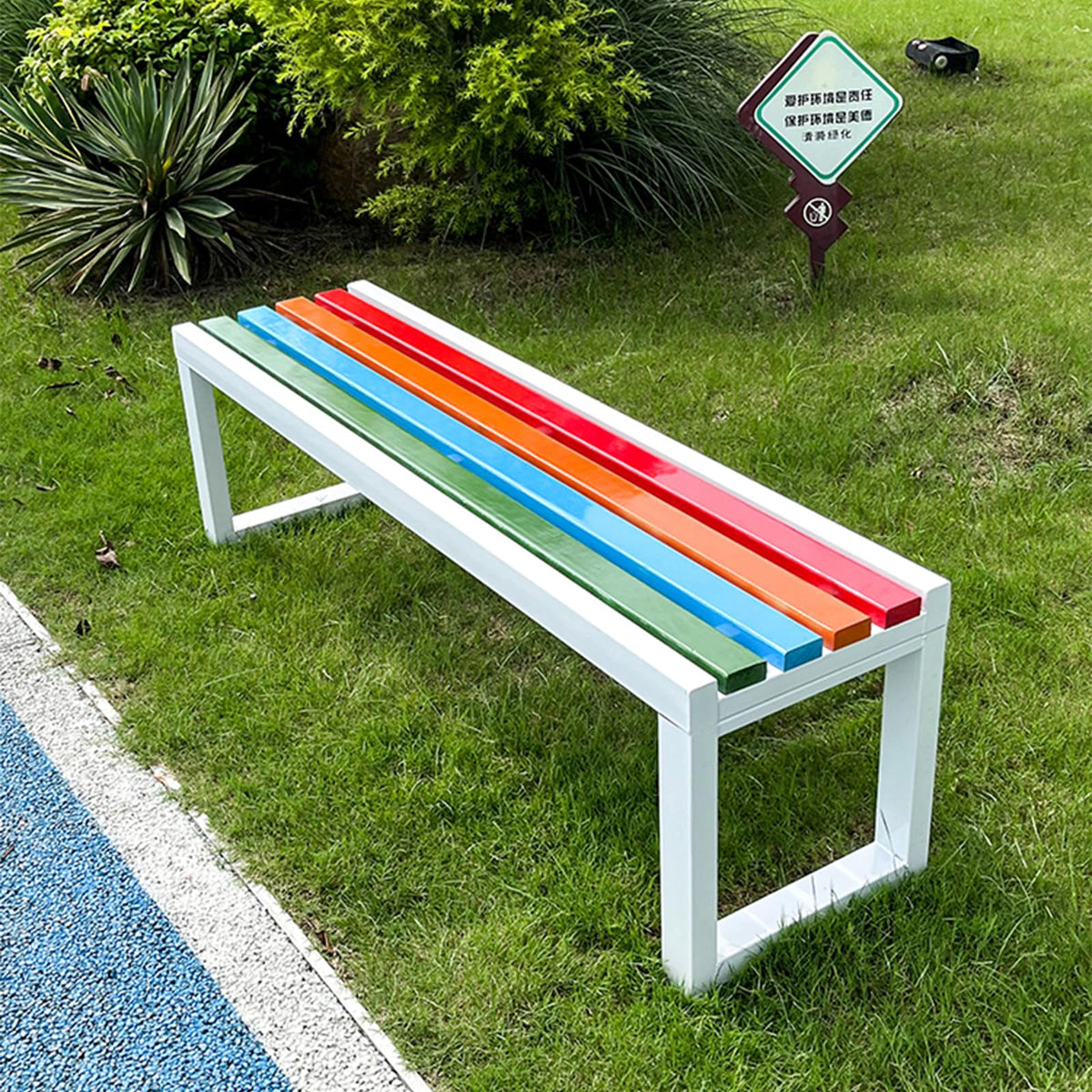 Cast Iron Outdoor Bench Carbonized Finish 150x40x45cm E1687