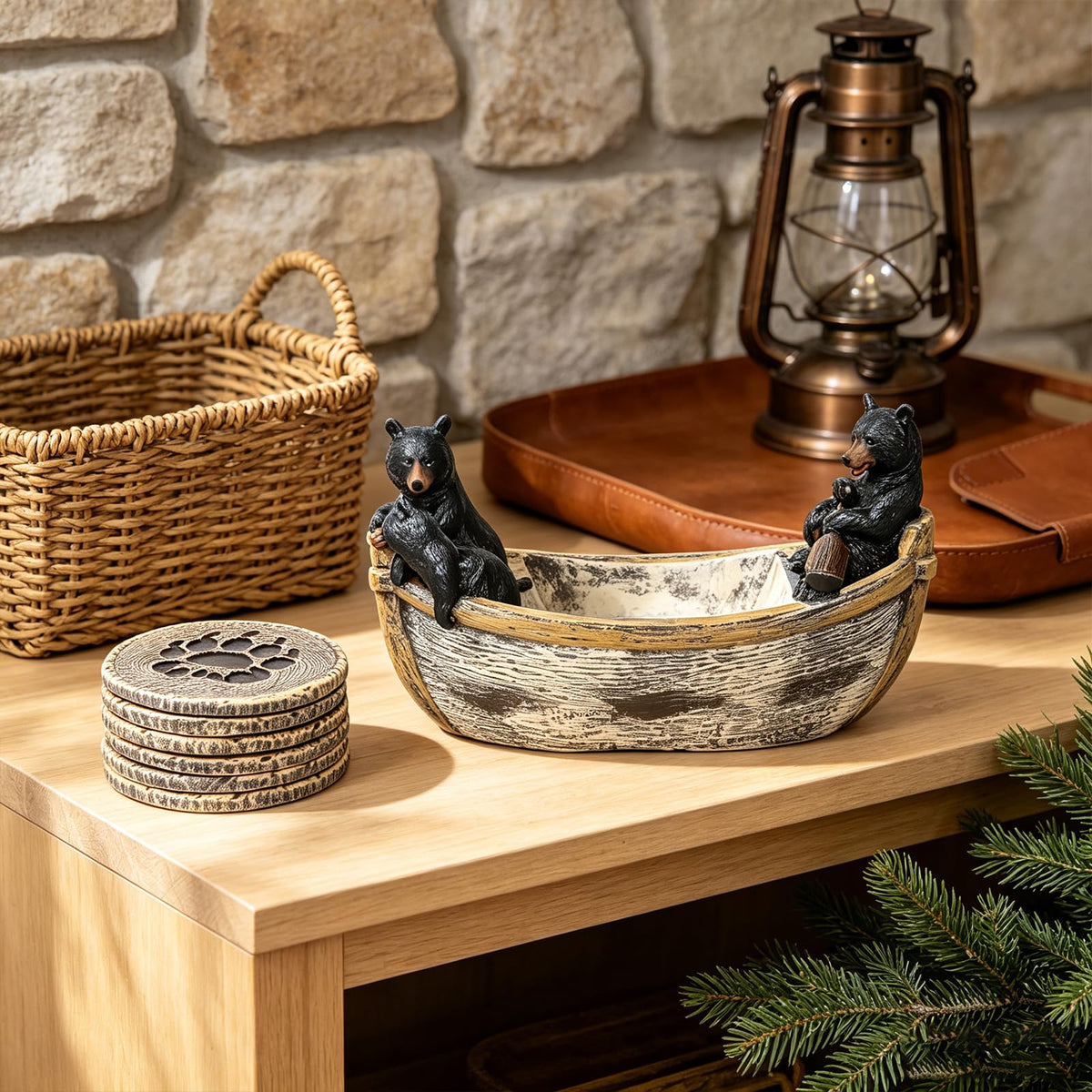 6 Non-Slip Bar Coasters W4464