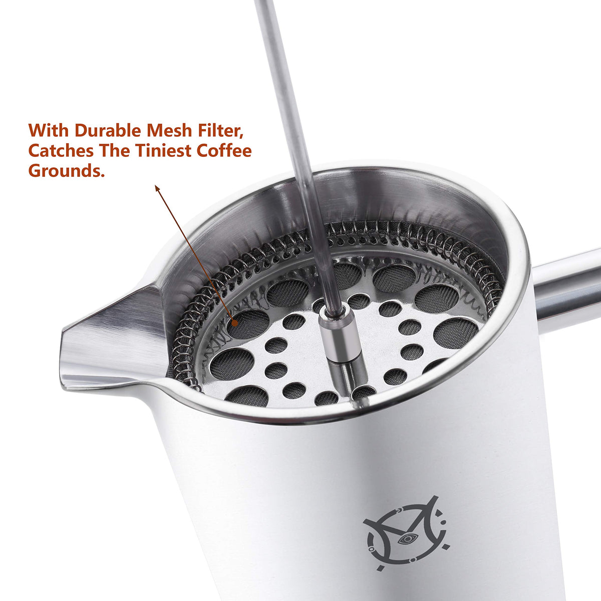Single Serve Stainless Steel Thermal French Press E15256