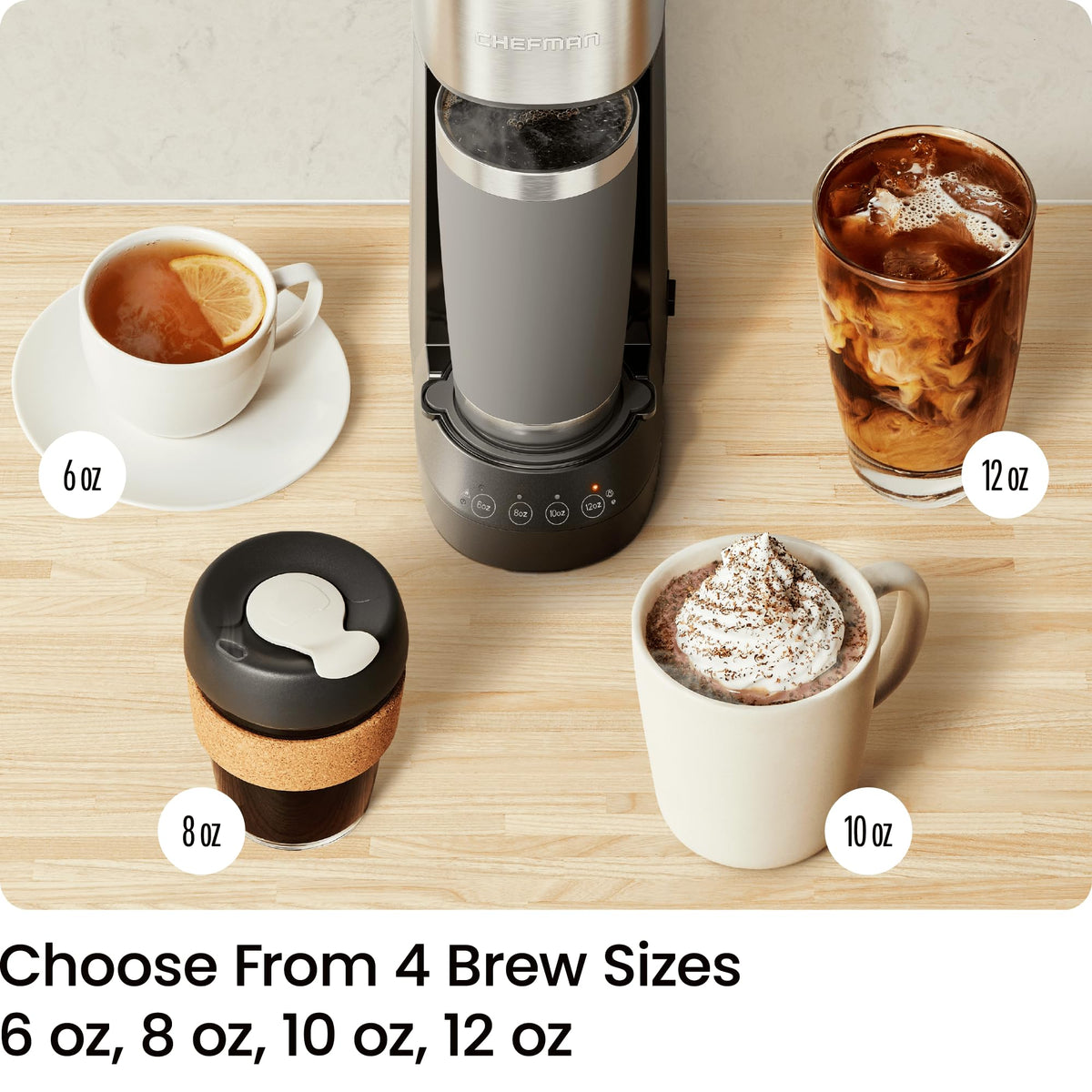 Single Serve Coffee Maker with 40oz Water Reservoir O57956