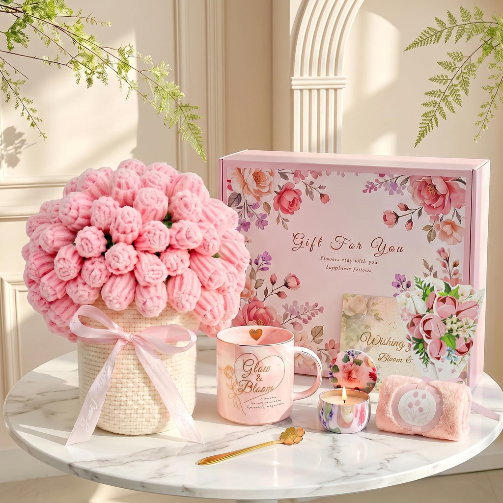Pink Self Care Gift Basket W1465
