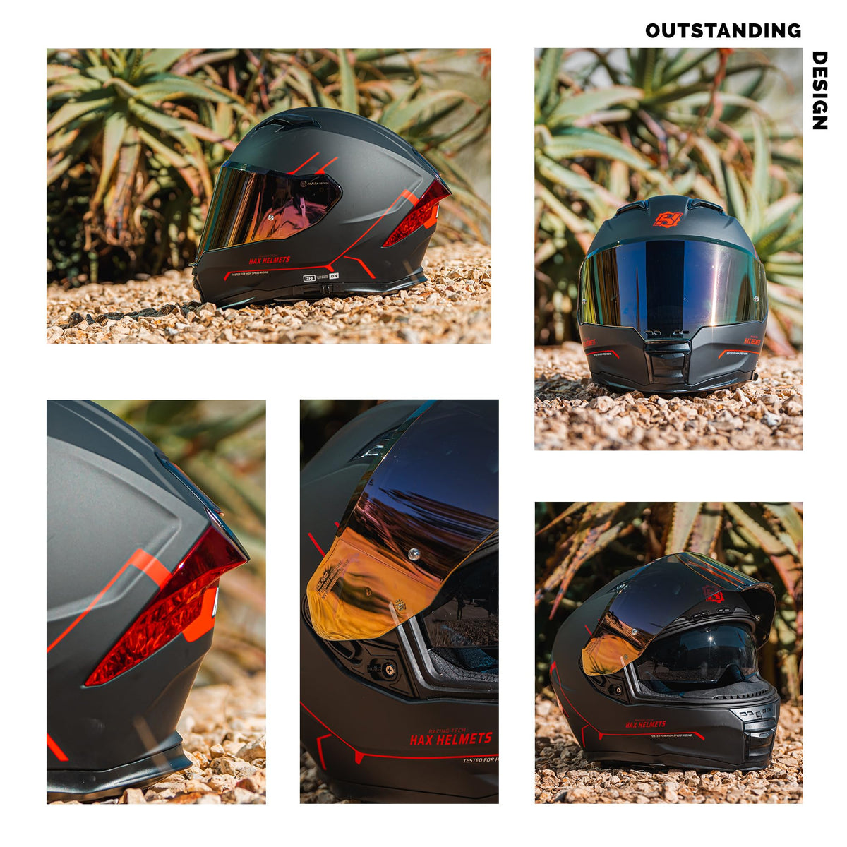 Full Face Motorcycle Helmet DOT & ECE T76398