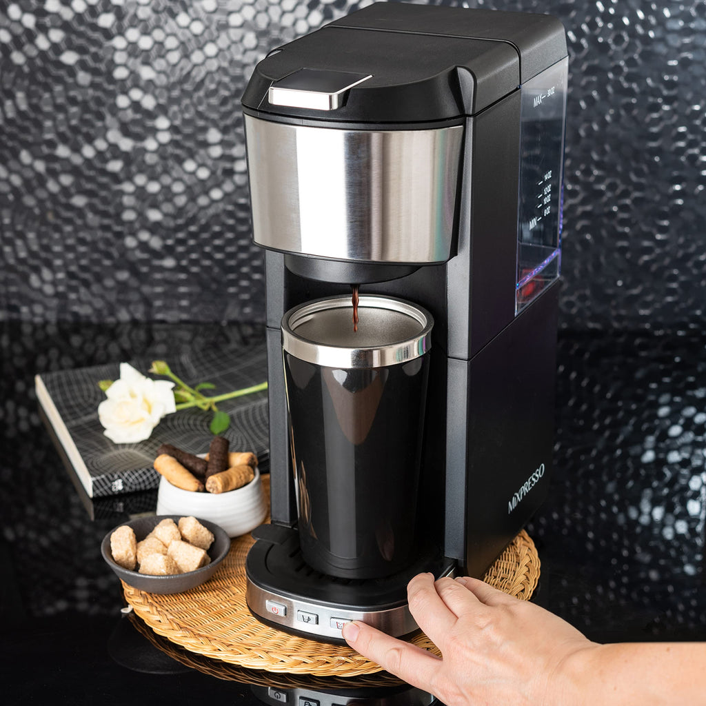 Single Serve Coffee Maker with 14oz Travel Mug B5304