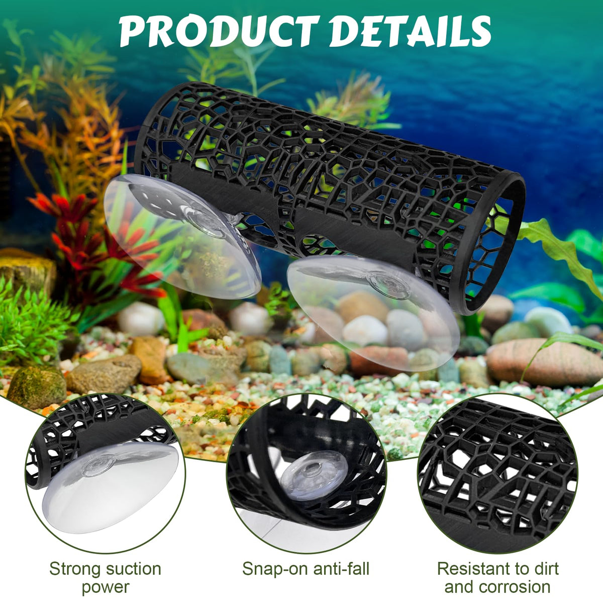 Betta Hammock & Fish Toys Set, Aquarium Decor Plastic Plants L345655