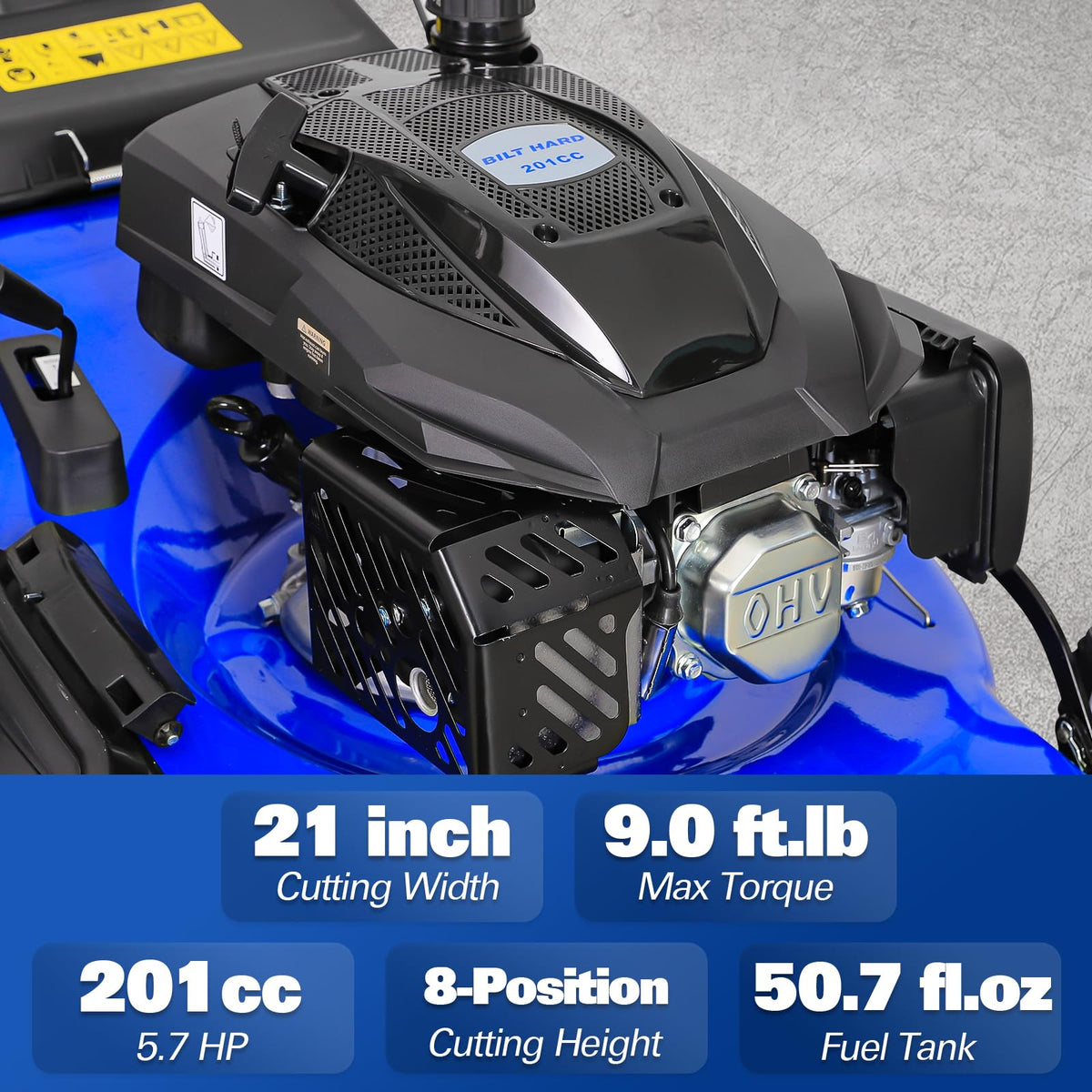 21 Inch 201cc 4-Cycle Gas Lawn Mower K328