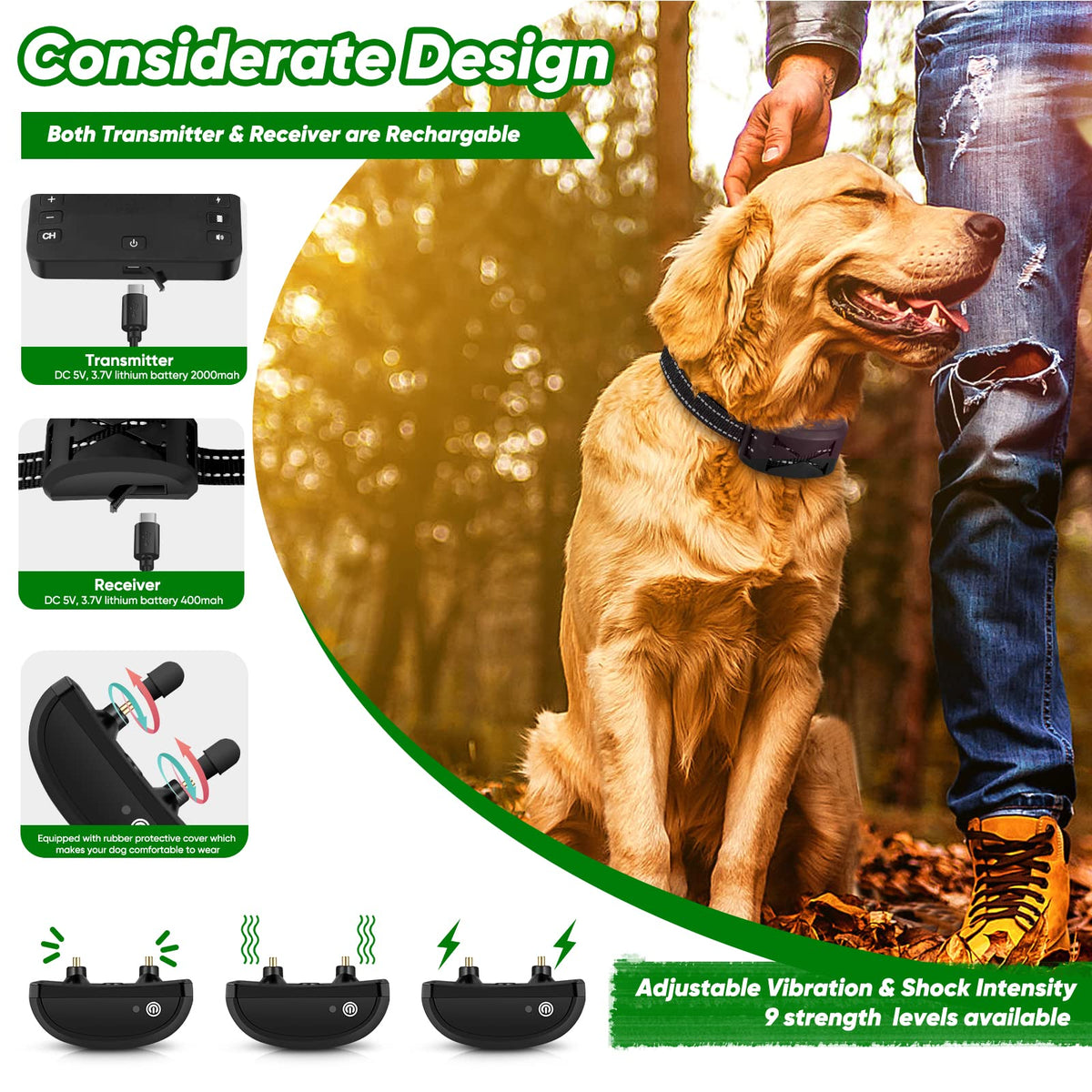 Wireless Dog Fence with Remote Training Collar I967