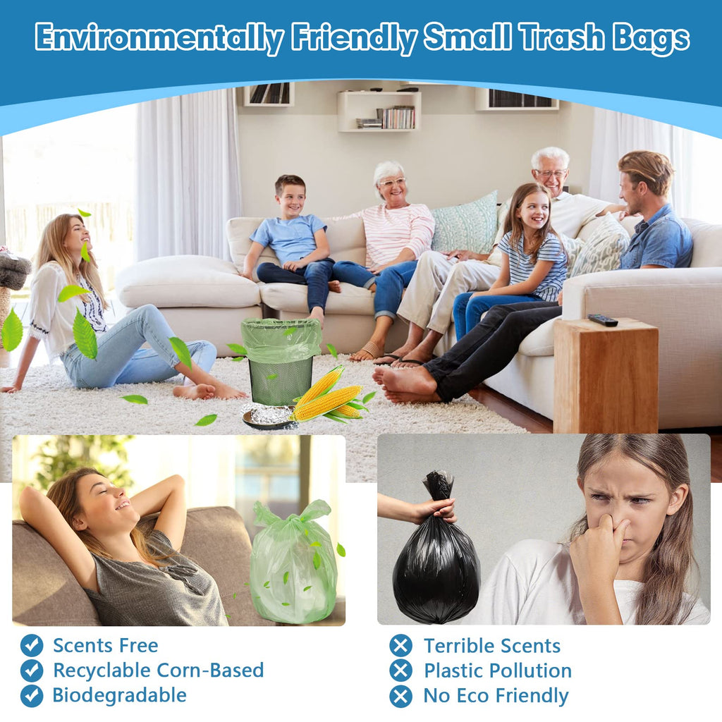 4 Gallon Biodegradable Extra Thick Small Trash Bags A2473