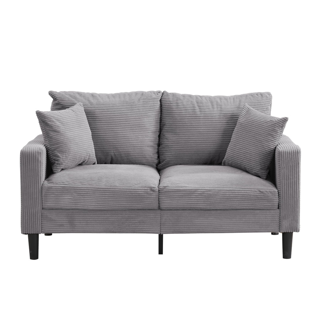 Light Gray 2-Seat Upholstered Loveseat Sofa R825221