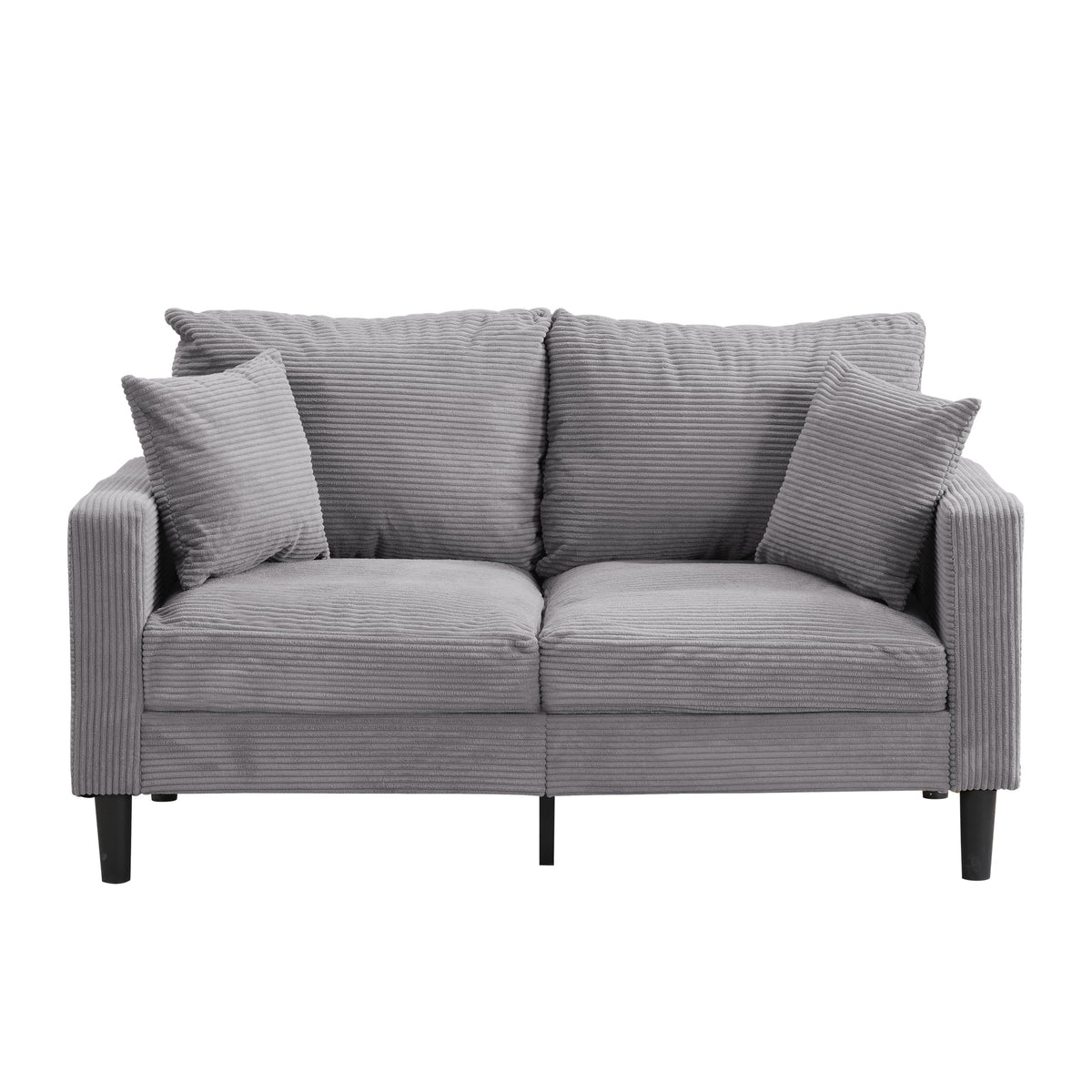 Light Gray 2-Seat Upholstered Loveseat Sofa R825221