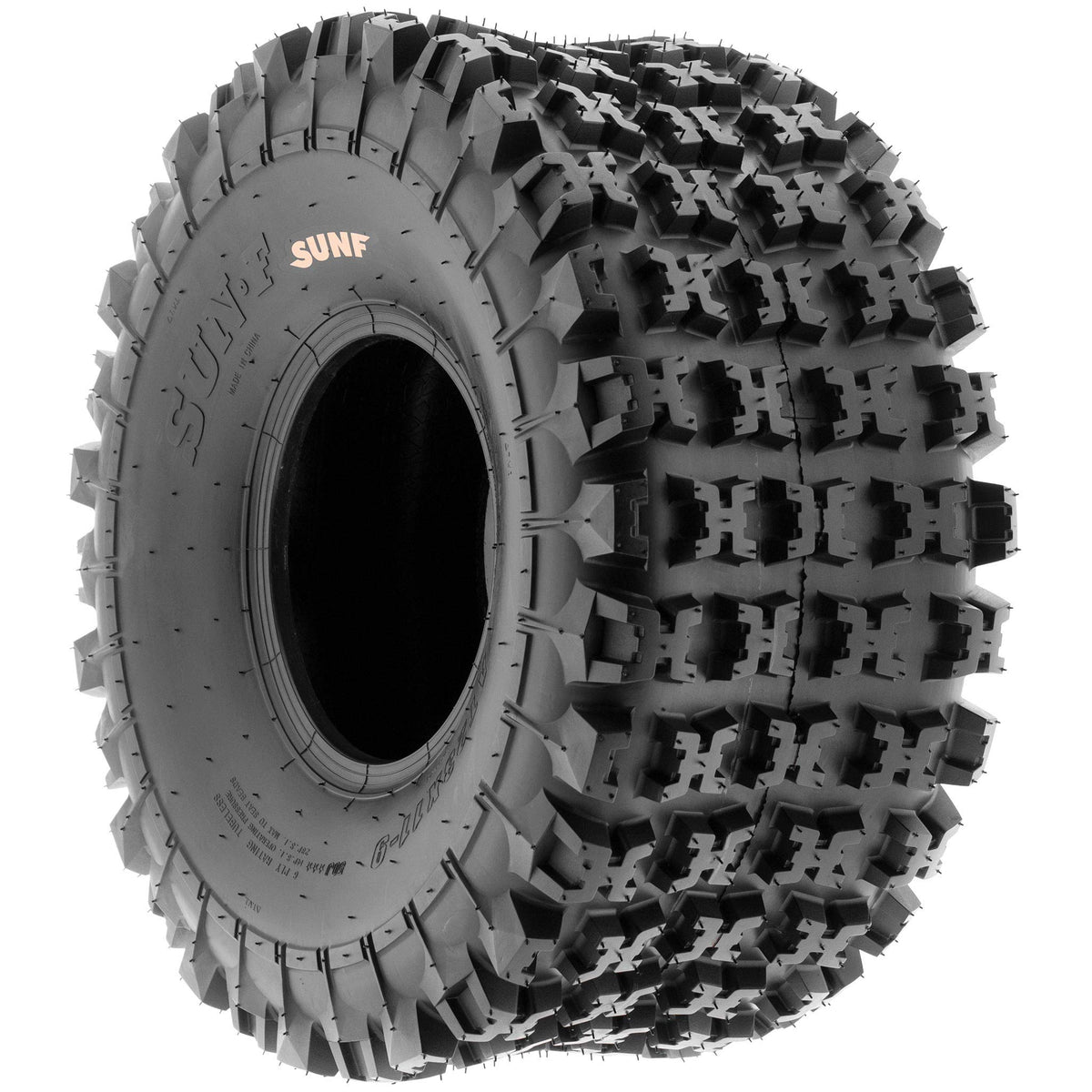 19x7-8 Front & 18x10.5-8 Rear ATV UTV Knobby Sport Tires Set of 4 R653193