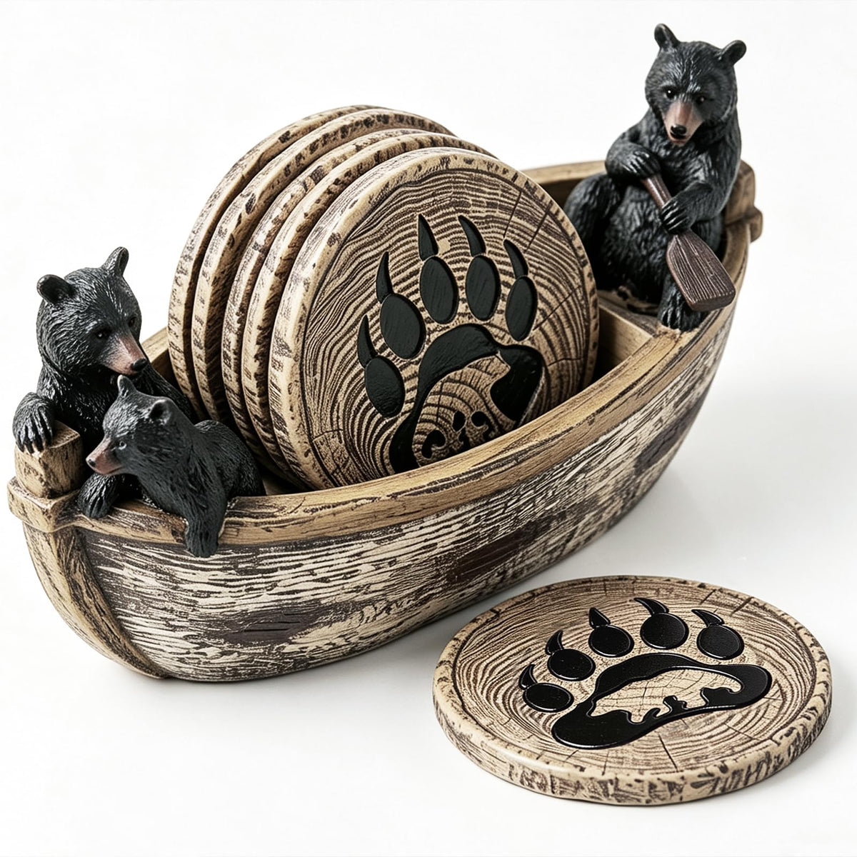6 Non-Slip Bar Coasters W4464