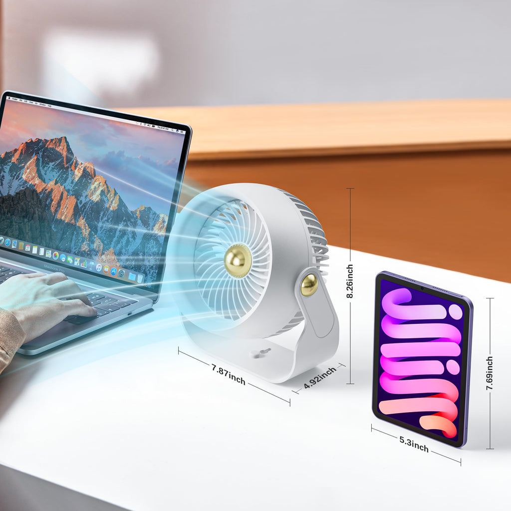 Portable Rechargeable 8 Inch Desk Fan O2991