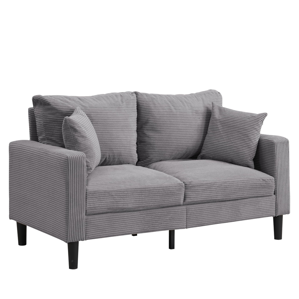 Light Gray 2-Seat Upholstered Loveseat Sofa R825221