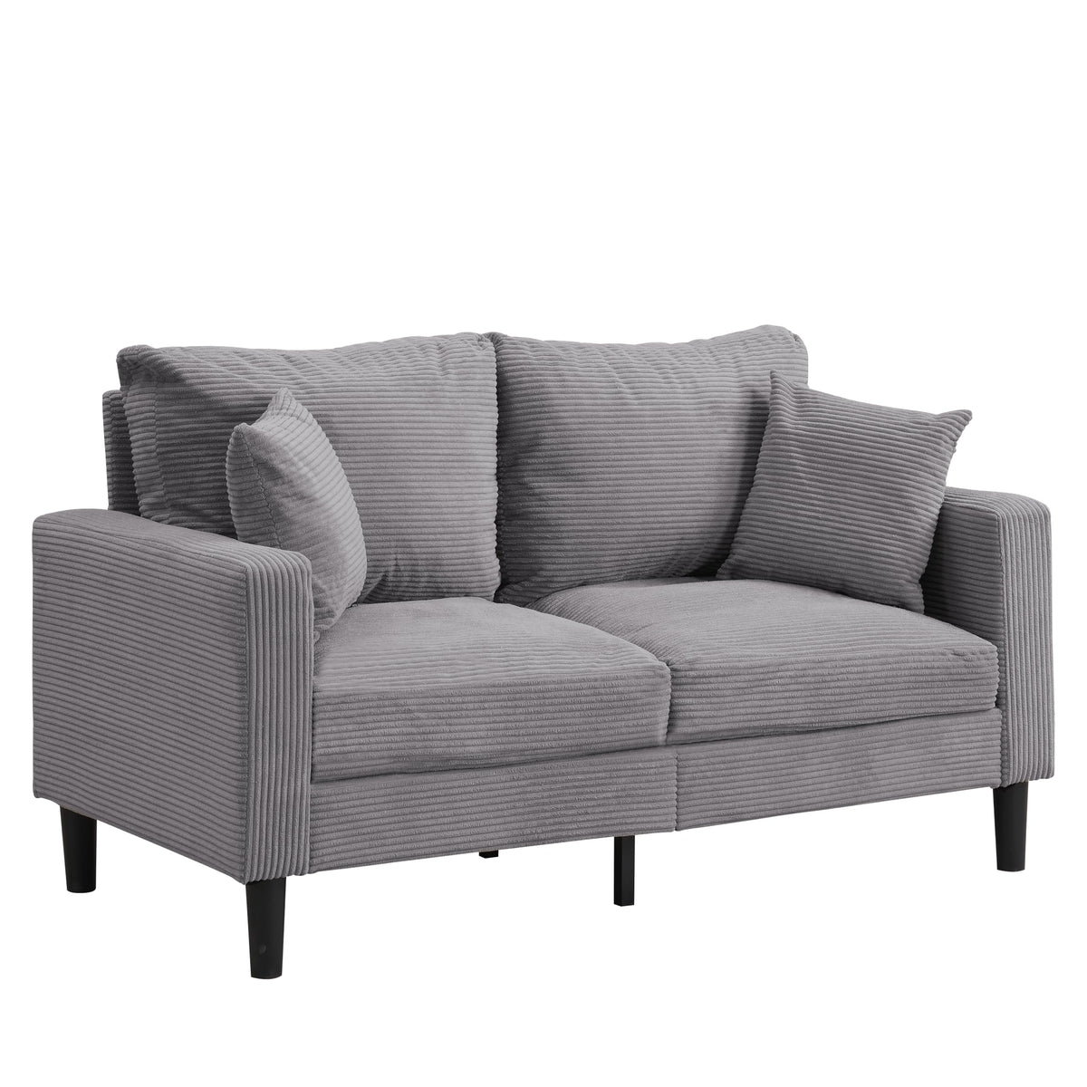 Light Gray 2-Seat Upholstered Loveseat Sofa R825221