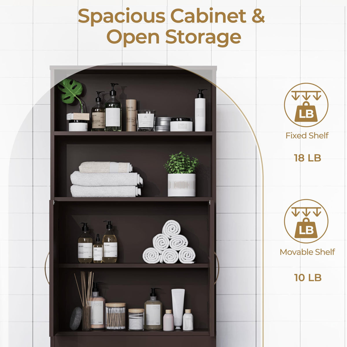 Over the Toilet Storage Cabinet B835