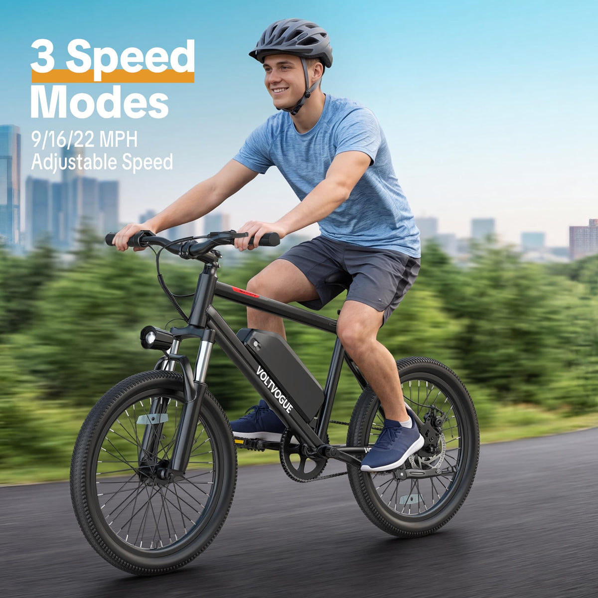 48V 1000W Peak Motor 22 mph 20Inch Fat Tires Electric E-Bike M38217