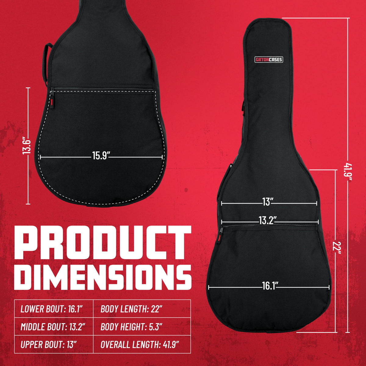 Foam Padded Acoustic Guitar Gig Bag U813238