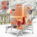 Insulated Outdoor Multi-Level Cat House G99804