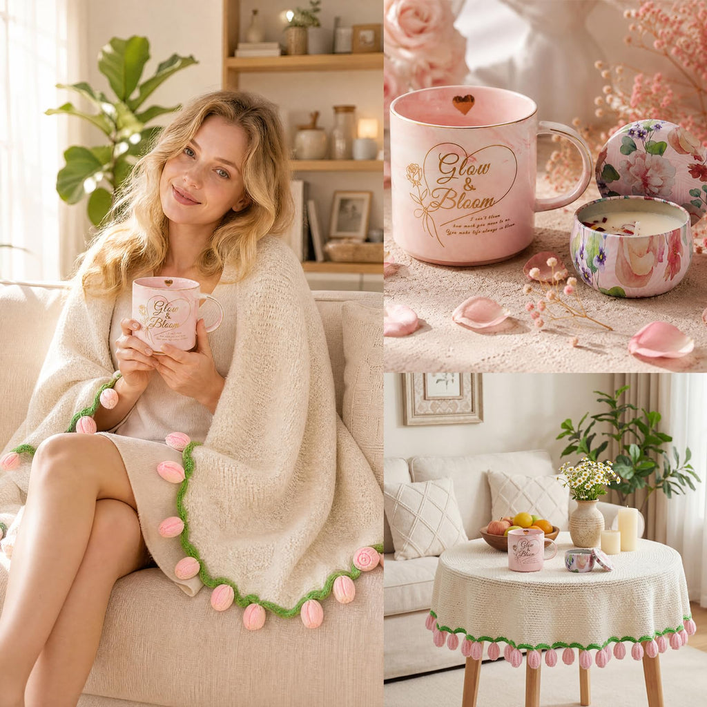 Pink Self Care Gift Basket W1465