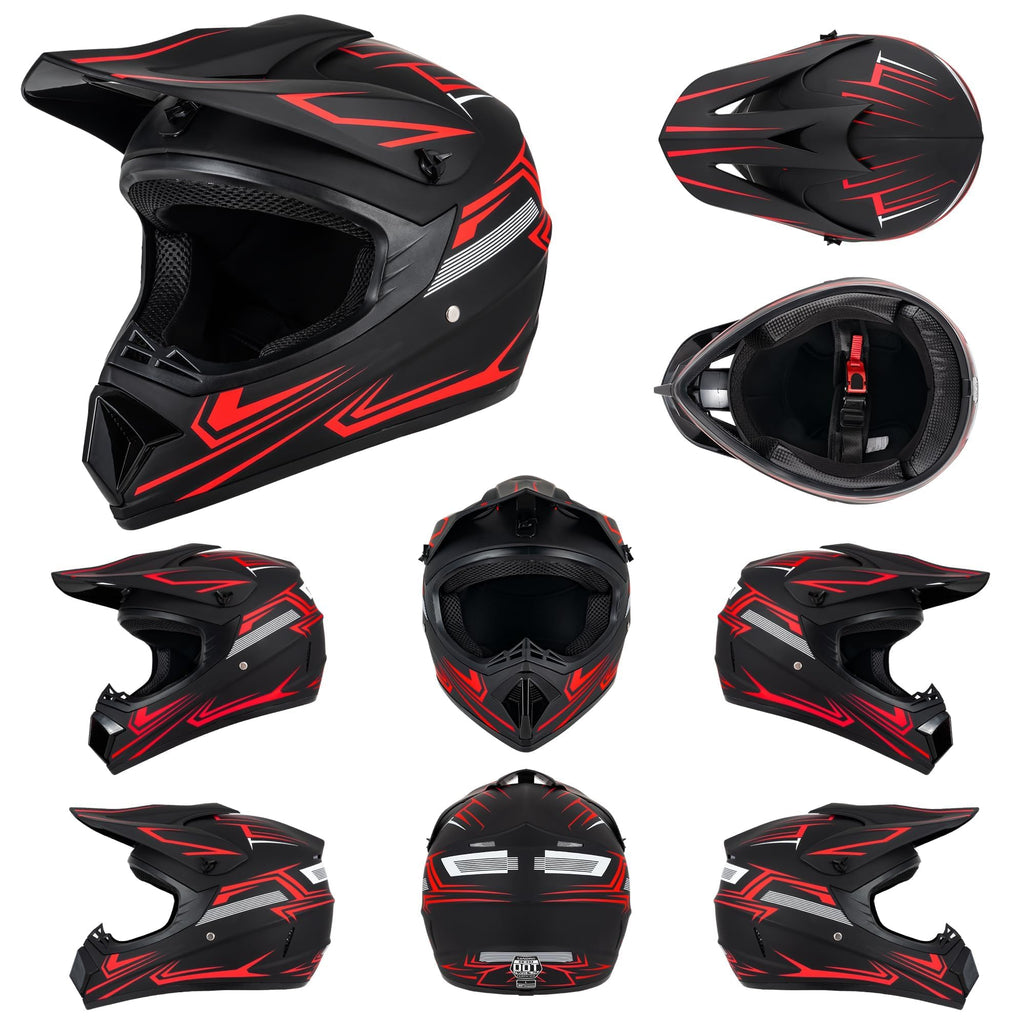 Youth Kids Motocross Helmet DOT Approved Z4464