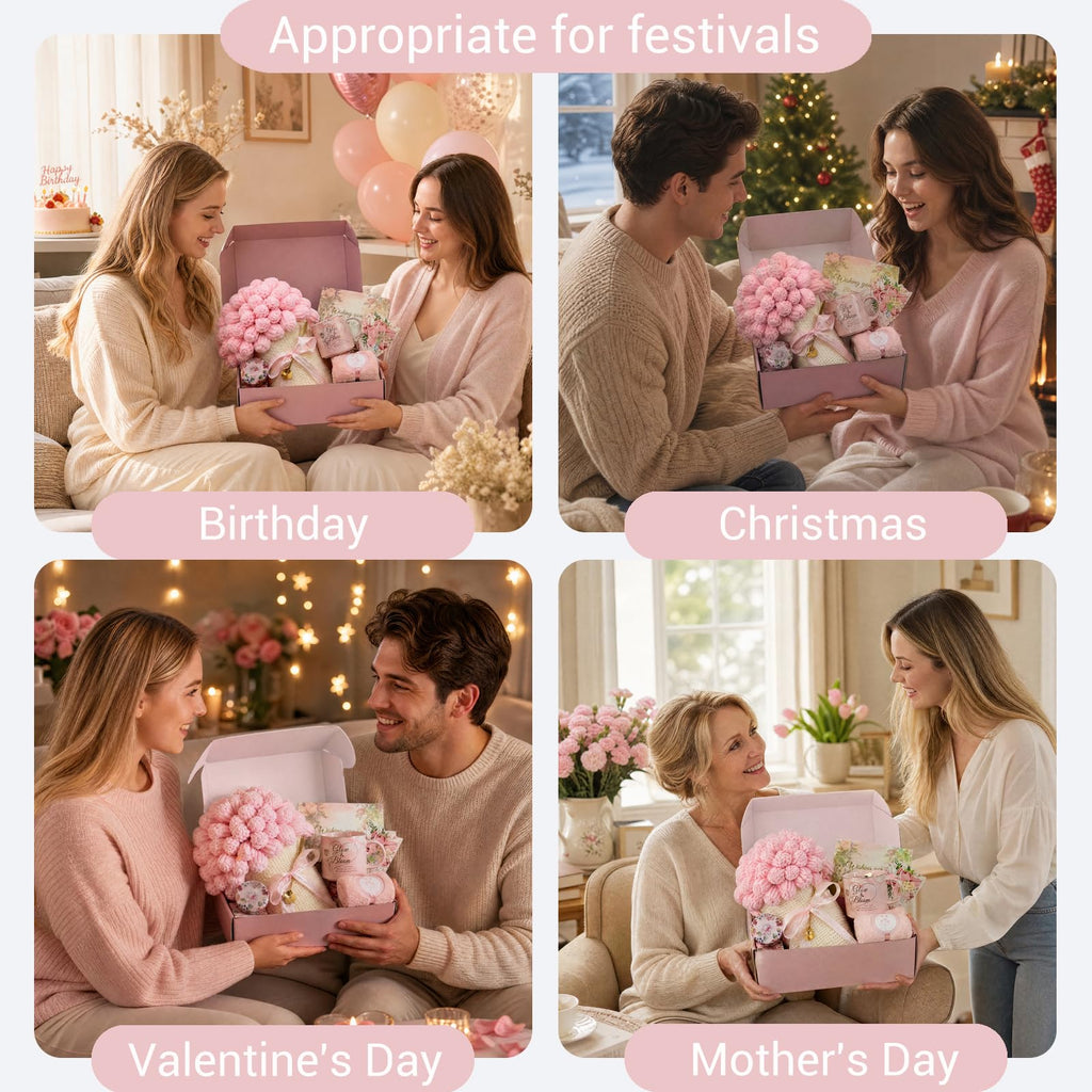 Pink Self Care Gift Basket W1465