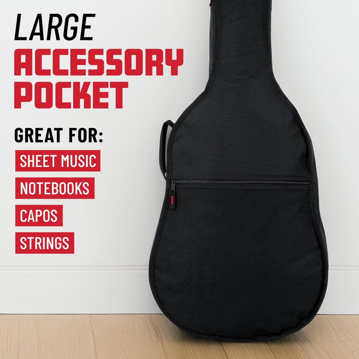 Foam Padded Acoustic Guitar Gig Bag U813238
