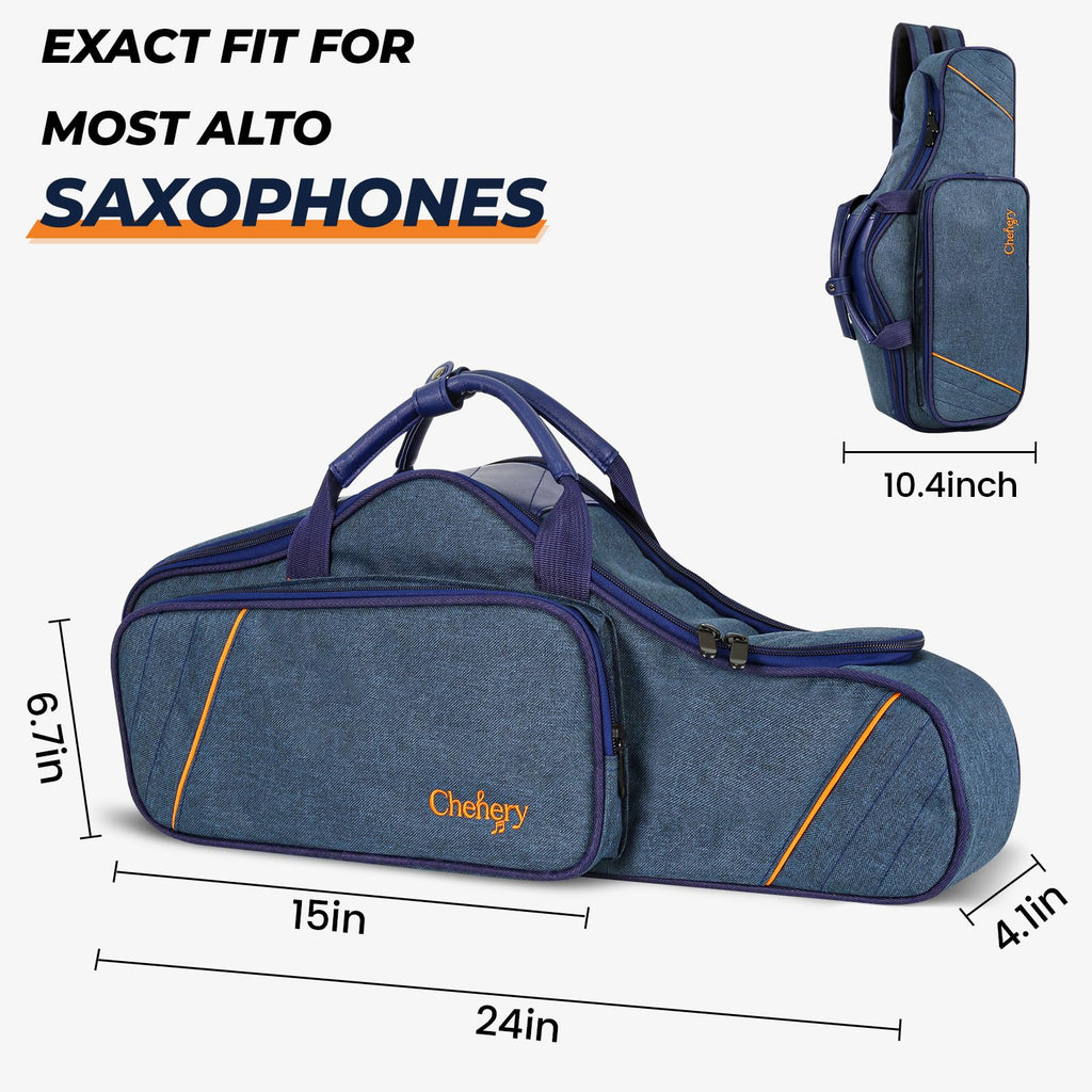 Blue Padded Alto Saxophone Case Z26497