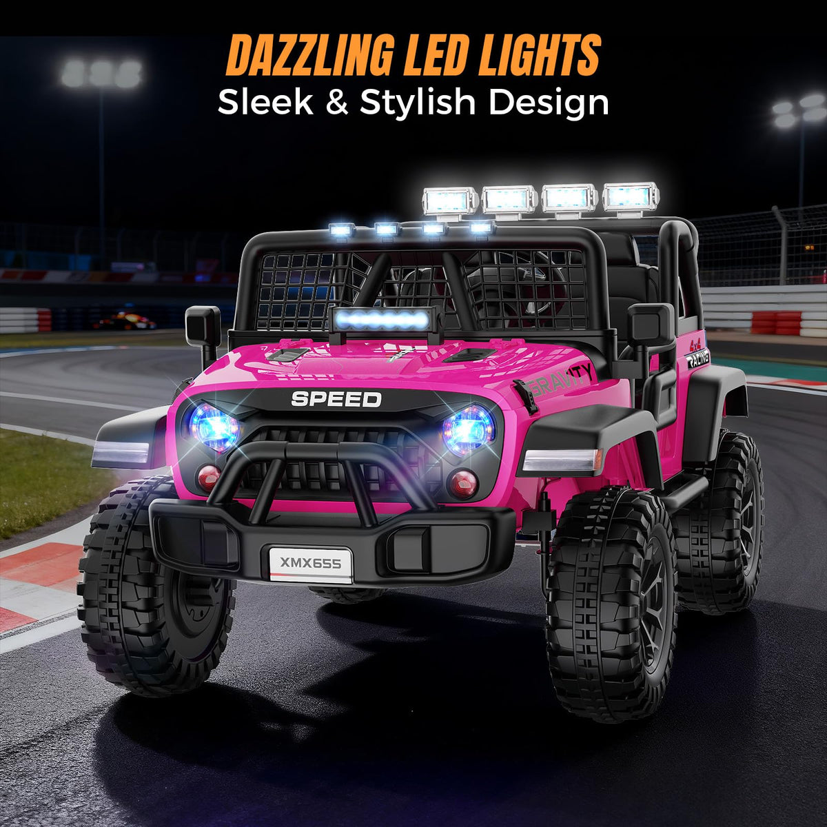 24V 2 Seater Pink Ride On Car R216